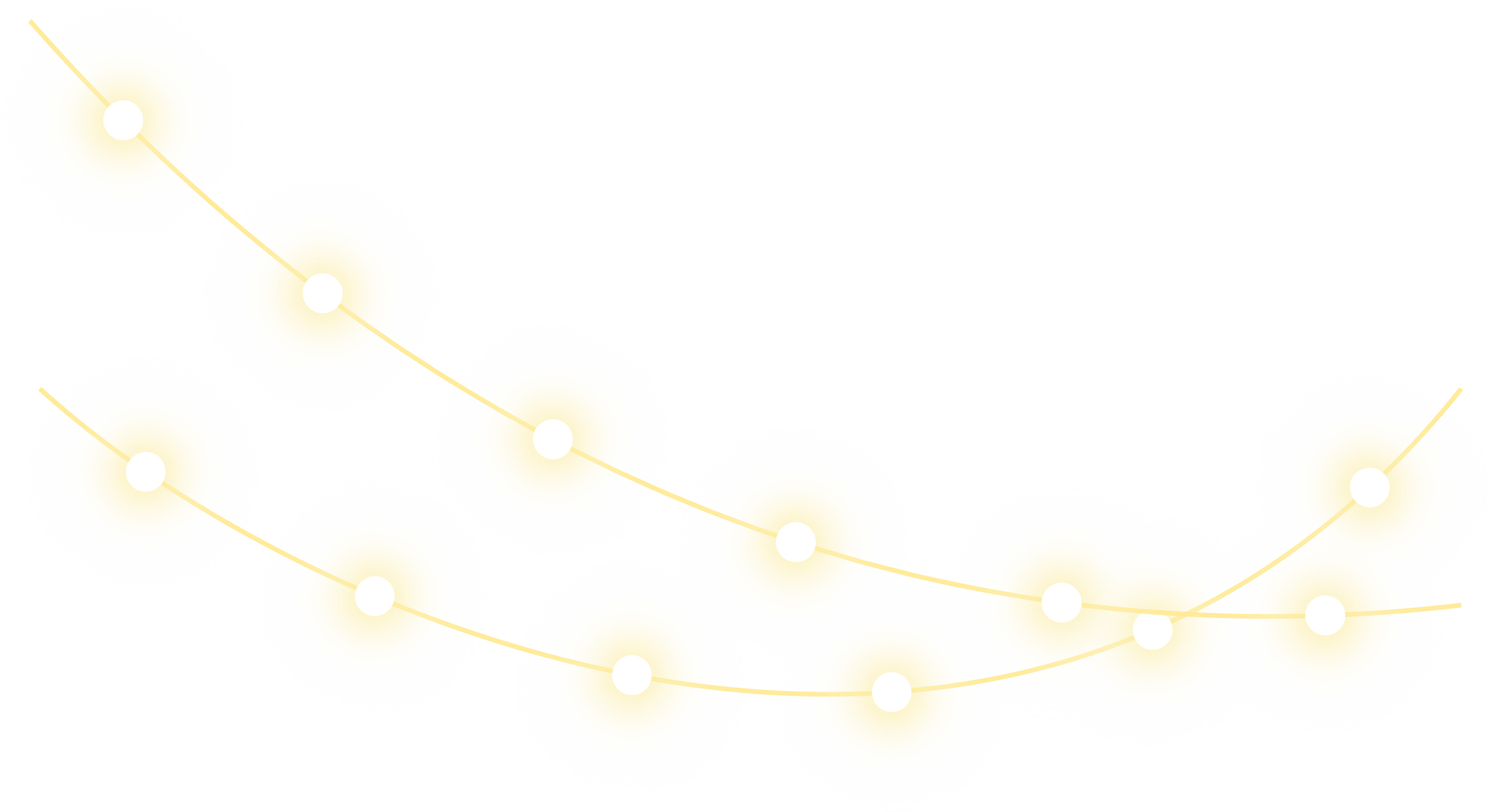 Glowing Christmas Lights Illustration